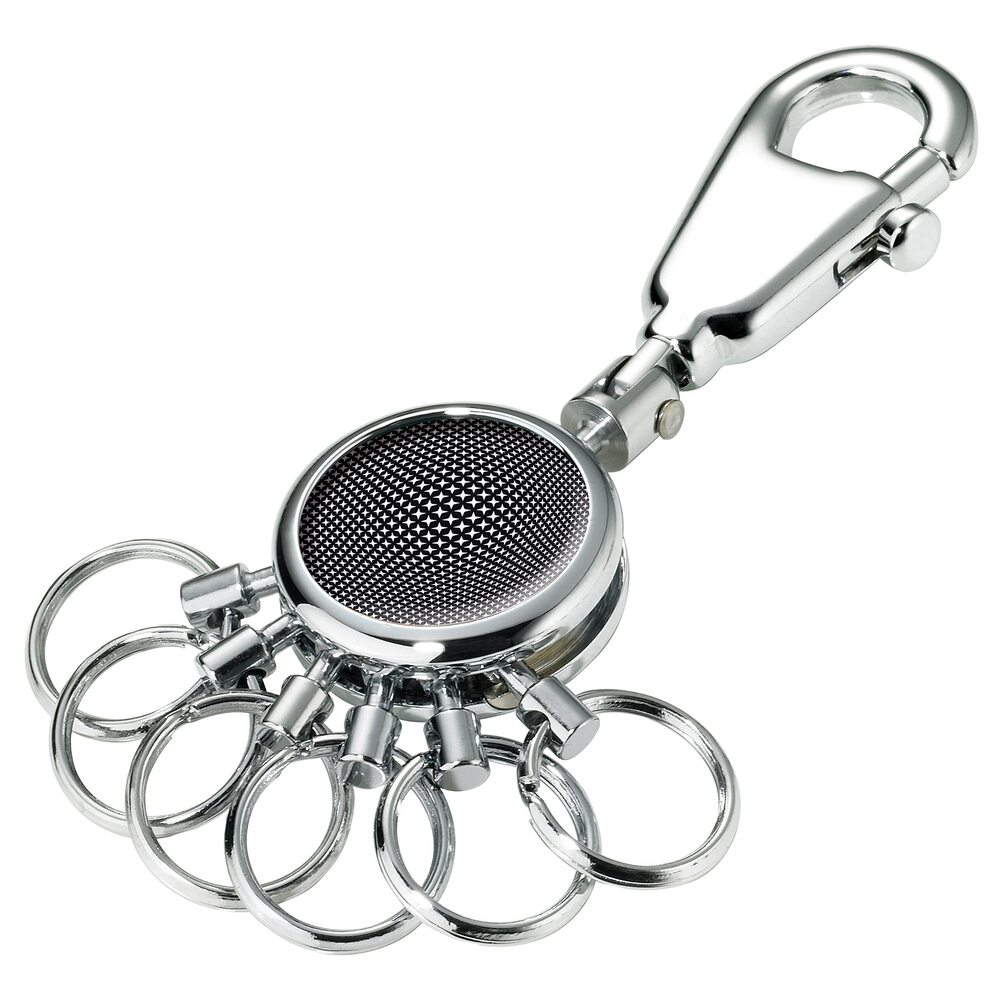 8680 Black Vision Keyring, 9 cm, Multicolour Schwarz Weiß, Multicolour